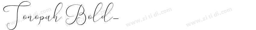 Tonopah Bold字体转换
